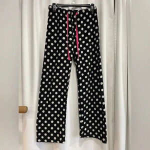 Kids Polka Dots Pajama Bottoms Fuzzy Pants Xl 14-16 Nomad